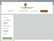 Tablet Screenshot of familyrestorationcounseling.com